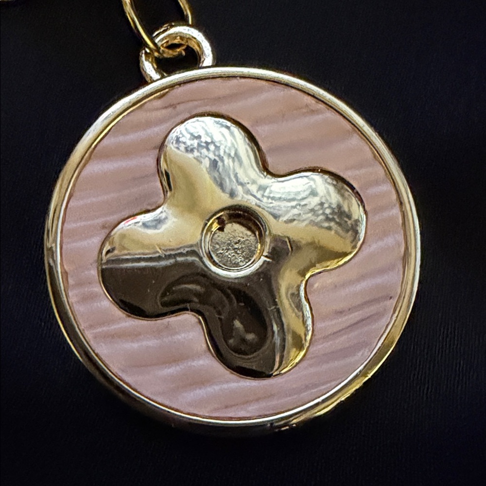 Gorgeous Pink Upcycled Louis Vuitton Bag Charm - Picture 7 of 9